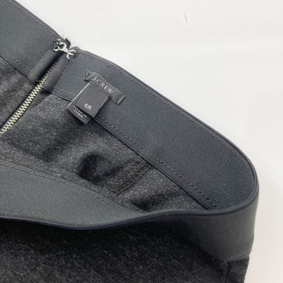 J. Crew Pixie Charcoal Gray Pants size 6R - Picture 7 of 8